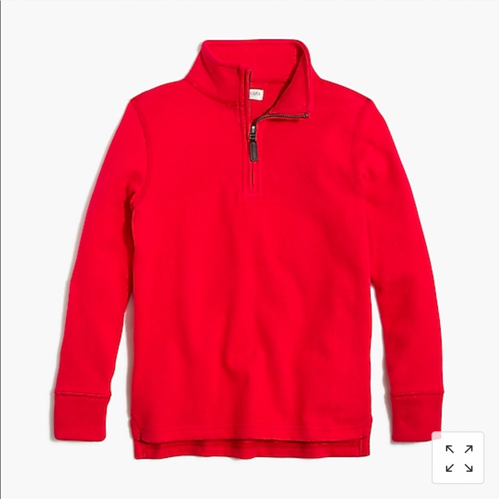 Crewcuts half zip red sweatshirt